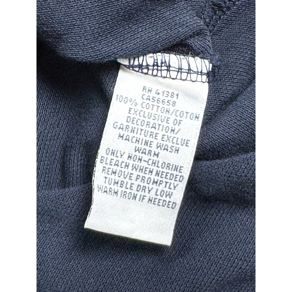 Polo By Ralph Lauren Big Pony Polo Shirt Mens Size L Navy Custom Fit 3 Logo - Picture 9 of 9